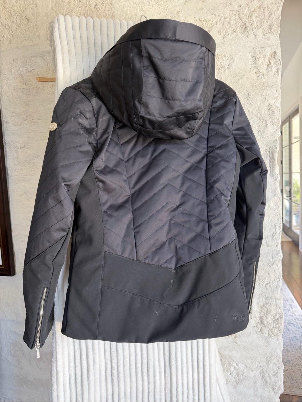 NILS Black Quilted Hooded Utility Jacket - Picture 2 of 14